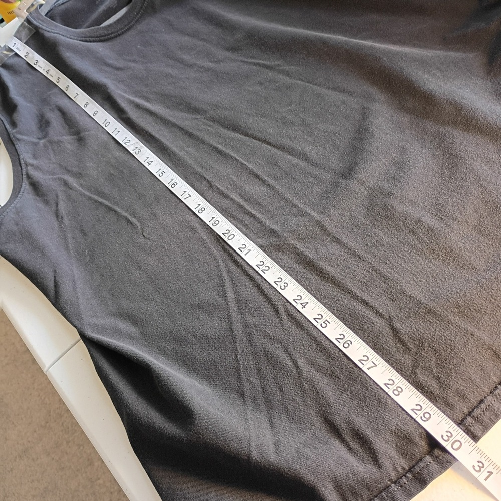 Athletic Works Mens 2XL Black Muscle Tee Sleeveless Cotton Gym Shirt 50-52 - Picture 5 of 5